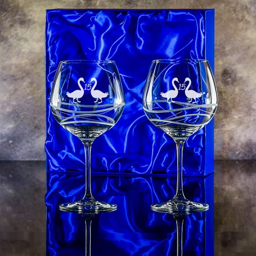 Two Swirl Gin Bloom Glasses Gift Set