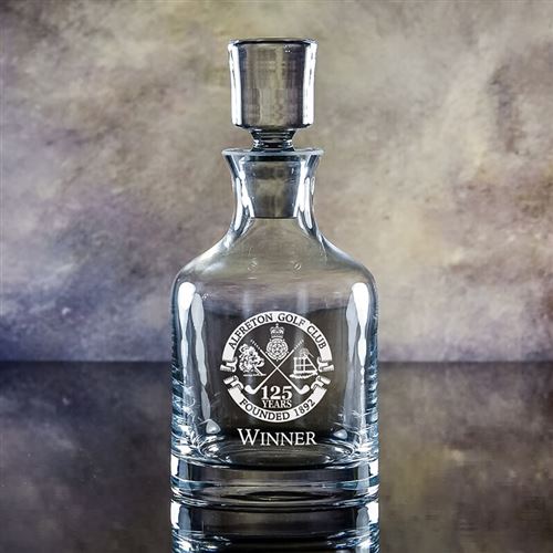 St Edmund's Engraved Crystal Decanter