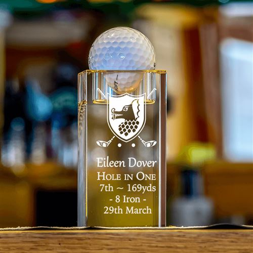 Large Golf Ball Hole in One Tee Light Drive In Ball Holder