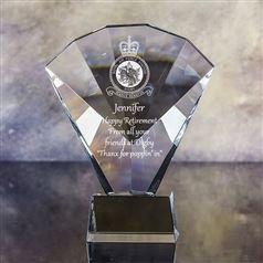 Medium Engraved Ribbed Fan Plaque
