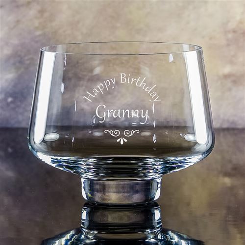 Medium Crystal Engraved Braid Bowl
