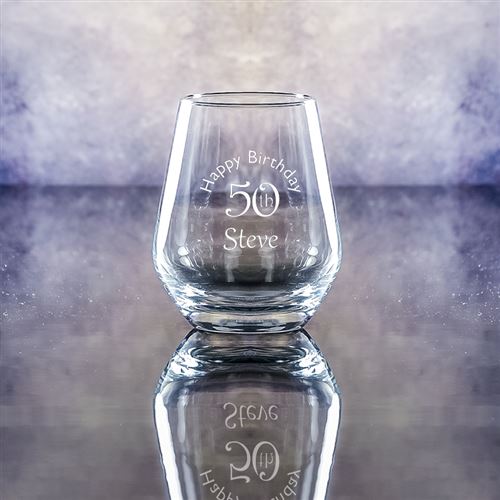 Engraved Crystal Gin Tumbler