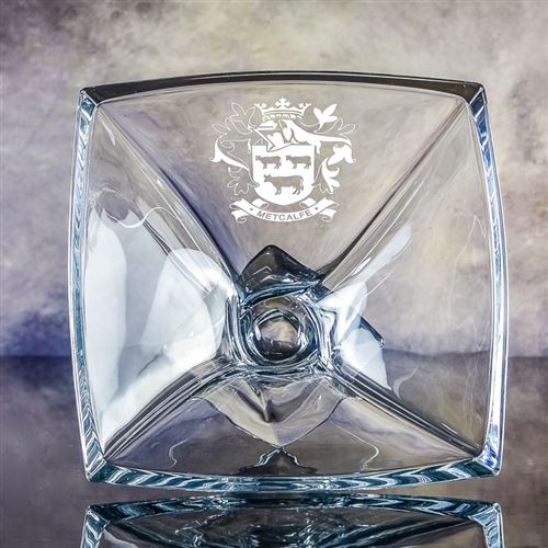 Large Crystal Engraved Barley Bowl