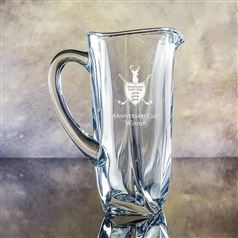 Crystal Engraved Barley Jug